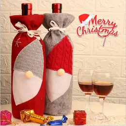 Bottle Covers Christmas Wine Bottle Cover Santa Faceless Gnome Christmas Gifts Bag Christmas Decoration Party Decor