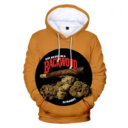 Backwoods honung bär 3d tryck överdimensionerade män hoodies sweatshirts streetwear hip hop pullover rolig hooded jacka manlig träning