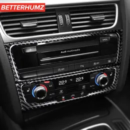 W przypadku Audi A4 A5 S5 Contain Contain Console CD Panel Panela samochodowa naklejka z naklejka powietrza Pokrywa Wykończenie Dekoracja wnętrza