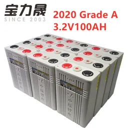 16 Stück 3,2 V 100 Ah Lifepo4-Batterie 12 V 200 Ah Lithium-Eisenphosphat-Zellenbatterien 2020 NEU CALB ca100 Kunststoff für Solar-RV 24 V