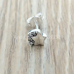 Andy Jewel 925 Serling Silver Bads My Shooting Star Single Stud Brincha Charms Charm