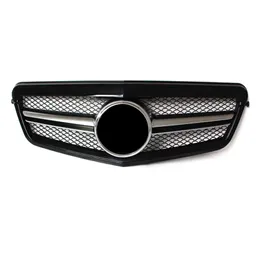 E CLASS180 RACING GRILLE 2010-2013 FÖR E-CLASS W212 ABS MATERIAL FRONT KIDNEY GRILLE Grills Center Grill Auto Mesh