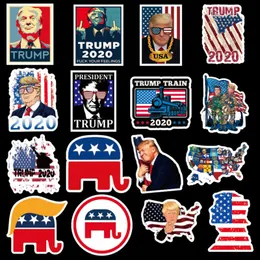 50pcs Yaratıcı Komik Amerikan Cumhurbaşkanlığı Seçim Bavul Araç Çanta Açık Suya Çıkartmaları Yapıştırıcı Sticker DHL Ücretsiz Kargo HHF1446
