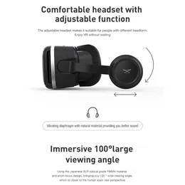 Freeshipping binoculvr virtuella verklighet glasögon 3d VR headset glasögon hjälm stereo låda för smartphone smart telefon viar kikare videospel