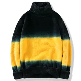 Herrtröjor Tjock Varm höghalsad tröja Herr Mode Turtleneck Vinter Pullover Bekväm Jul Jumper Pull Homme