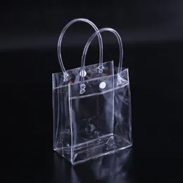 PVC Clear handbags Gift bag Makeup Cosmetics Universal Packaging Plastic Clear bags Customizable size and LOGO