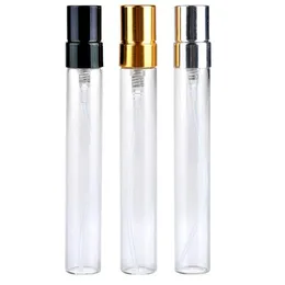 10ml aluminiowe szklane perfumy Perfumy Perfumy Butelka Podróż Przenośna butelka rozpylacza Puste naprężone Kosmetyczne Pojemniki Próbki Fiolki DBC