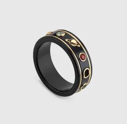 New Designer Ring Fashion Simple Letter Quality Ceramic Material Design Rings Fashion Jewelry Supply