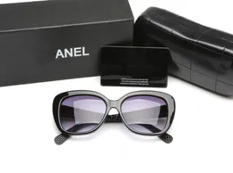Damen-Sonnenbrille, Sonnenbrille für Damen, Gafas de Sol, sieben Farben, Designs, schwarze Diamanten, Buchstabe mit Etui