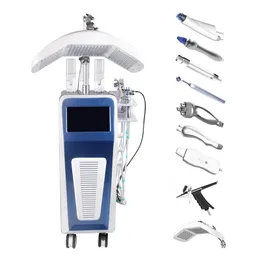 Nowy 9 w 1 Hydra Mezoterapia Twarz RF Woda Dermabrazja LED PDT Oxygen Jet Bio Lift Linga Ultrasound