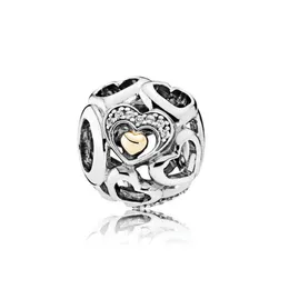 NOVO 100% de Prata 925 Sterling 1: 1 Authentic 792108CZ Coração de romance Charm Bracelet Original Mulheres Jóias