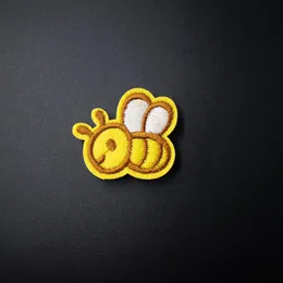 꿀벌 (크기 : 3x2.5cm) DIY 천으로 배지 패치 수 놓은 Applique 재봉 패치 의류 스티커 의류 액세서리