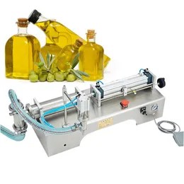 간장 식초 우유 주스 자동 소형 액체 필러를위한 10-5000ml 공압 액체 충전 기계