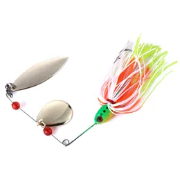 HENGJIA spinnerbaits Rotating sequins lead head Fluff pike fishing Lures buzzbaits little fat 16.3g isca pesca fishing tackles