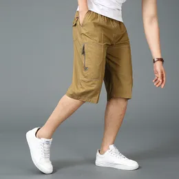 Spodenki potularowe Letnie mężczyźni Casual Shorts Oversize Mens Cargo Solidne proste spodnie męskie spodnie dresowe bawełniane