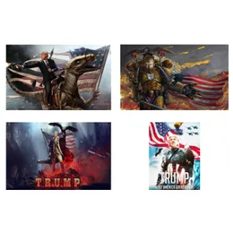 Trump Flag FREEShipping direct factory Hanging 90*150 Rocket Gun Tank hero Donald Banner for Indoor Outdoor Decoration