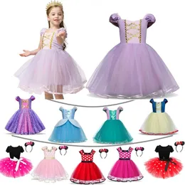 Påsk fancy prinsessa klänning 1-6 år mini mus flickor klänning halloween fest barn klä upp baby barn födelsedag kläder