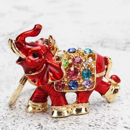 Selling colorful Rhinestone Elephant Keychain Car Key Holder Drop Women Bag Ornaments Pendant Small Gift221E