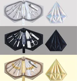 Kreatywny Moda Nail Clipper Set 7-częściowy Prosty Przenośny Manicure Nóż Uroda Narzędzie 3 Kolory Diamond Bag Bezpłatny statek 5set