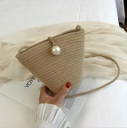 Totes Dames Schoudertassen En Handtassen Vintage Zomer Strand Strozak Handgeweven Rotan Portemonnee Handtas Crossbody Tassen Voor Vrouwen stijlvolleeendibags