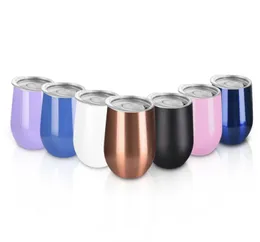 Egg Shaped Cup Vacuum Insulated Egg Cups Stainless Steel Tumbler With Lid Double Layers Big Belly Water Bottle U Shaped Egg Tumblers LSK1172