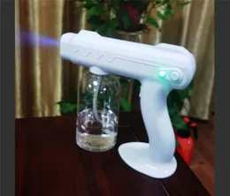 NEW Handheld wireless atomization disinfection machine Blue Light Nano Steam Spray gun car sterilization deodorization Hair Spray fog by DHL