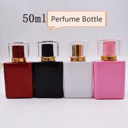 50ml szklana butelka perfum szklana butelka sprayu puste opakowania zapachowe Próbka butelka Refillable Szybka wysyłka SN1471