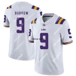 Collegiate Gridiron Jersey #9 Replica, White And Purple