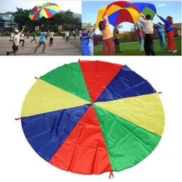 Venta al por mayor- Childrens Play Rainbow Parachute Juego al aire libre Ejercicio Deporte Juego de recreación al aire libre