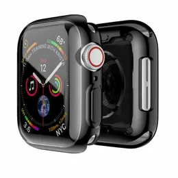 Dla Apple Watch Case 360 ​​zderzak + Protector ekranu do serii 1 2 3 4 5 6 SE 40 44mm