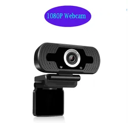 Black 1080P Webcam with Microphone USB 2.0 PC Laptop Desktop Web Camera for Video Calling Studying Online Class Conference Recording Gaming