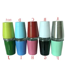 9oz Kids Tumbler Stainless Steel Kids Sippy Cup Vacuum Insulated Toddler Mini Milk Mugs Drink Bottles For Children With Lid And Straw