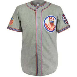 日本の米国ツアー1934 Road Jersey 100％ステッチ刺繍ビンテージ野球ジャージカスタム任意の名前任意の数送料無料