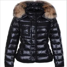 piumino da donna collo di pelliccia giacca invernale parka cappotti donna di alta qualità inverno casual esterno caldo piuma capispalla con cappuccio