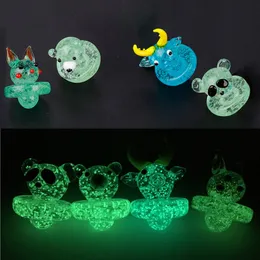 Wholesale 25mm OD UFO Carb Caps Nail For Quartz Thermal P Banger Glow in The Dark Luminous Carb Cap Smoking Accessories