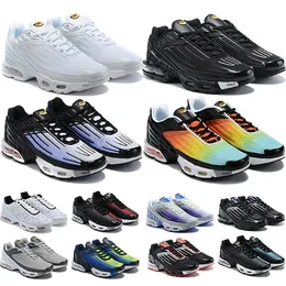 Top Quality Tn Plus 3 Tuned Running Shoes Chaussures Triple White Black Hyper Blue USA Neon OG Mens Womens Trainers Sneakers Sports