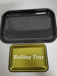 DIY Sublimation Rolling Tray Metal Cigarette Smoking Rolling Tray Herb Tobacco Tinplate Plate Discs Smoke Cigarette Paper Tray free shipping