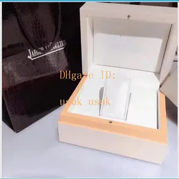 Zegarki Białe pudełka męskie panie na podstawowy prostokąt prezentu 1368420 1288420 Oryginalne drewniane pudełko z certyfikatem TOTE BAG297G