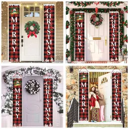 25 styles of Christmas couplets christmas banners festival atmosphere supplies Christmas door curtain Oxford cloth 32 * 180cm T3I51102