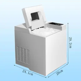 Hem Använd Portable Ice Maker Machine för bänkskivor, isbitar redo i 6 minuter gör 6,5 kg, för fester 110W