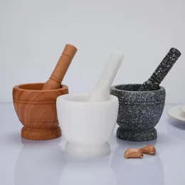 Stone Cudgel Pestle Rolls Grinder Black White Handwork Vitlök Mashed Mill Condiment Spice Home Kitchen ABrader 4 8TQ G2