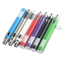 Batterie Open Vape UGO-V II 650 900mah Evod 510 thread Batteria micro USB Passthrough Carica con cavo vaporizzatori e cigs