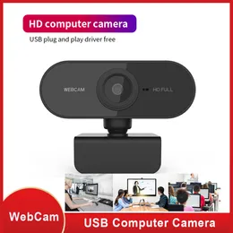 Webcam con microfono, webcam HD 1080P Videocamera Web per computer in streaming - Fotocamera USB per computer portatile Videochiamate desktop