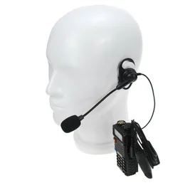 Universal 2 Pin K Plug Walkie Talkie Headphone Headset PTT Microphon For Baofeng