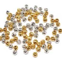 1000PCS التبت الفضة الذهب البذور الخرز فاصل لصنع المجوهرات المصنوعة يدويا سوار اكسسوارات قلادة 4MM بالجملة
