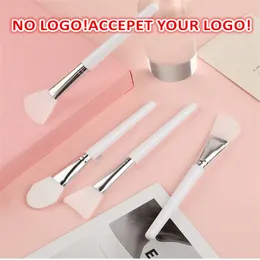 Silicone Mask Brush Soft Skin Care Makeup Brushes Facial Foundation Avancerade verktyg accepterar din logotyp