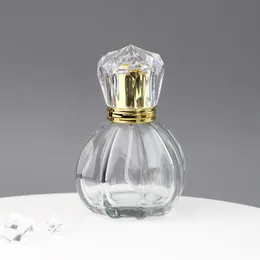 50 ml 1,7 oz vintage pumpa form spray flaskan påfyllningsbar kristallglasatomizer tom fin mist spray parfym flaskor (pumpa)