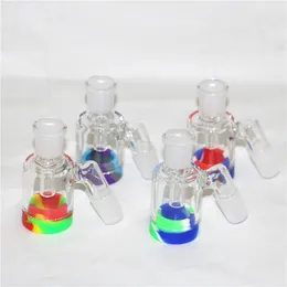 Hookahs Glass Ash Catcher Bong 45 90 Degrees Ashcatcher Water Pipes Bongs 14mm 18mm Heavy Dab Oil Rig Smoking Catchers