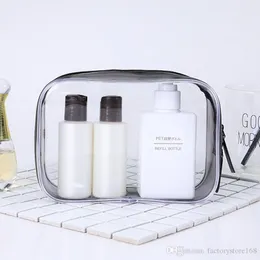 YENİ Moda Şeffaf Kozmetik Çantası PVC Plastik Tuvalet Çanta Taşınabilir Mini Makyaj Çantası Kılıfı Çanta Seyahat