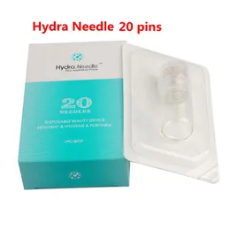 Hydra Needle 20 pinów Aqua MicroNeedle mezoterapia tytanowe złote igły Fine Touch System Roller derma stamp Serum aplikator